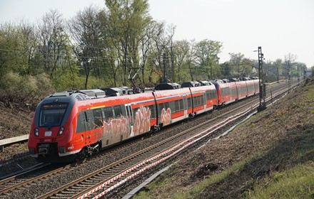 Der "Mittelhessen Express" als Hamsterbacke fährt....