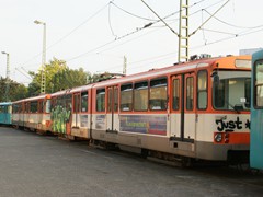 Das "Gleis ohne Wiederkehr" in der Stadtbahnzentralwerkstatt.