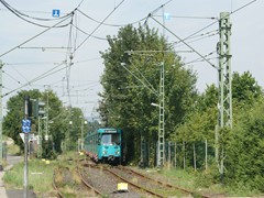 Erst am 04.08.2010 verirrte wieder sich ein Zug in die Abstellanlage an der Heerstraße.