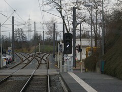 Signal Richtung den Riedberg hinauf.