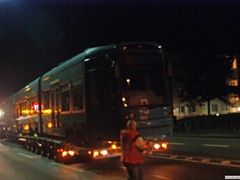 S Wagen 256 wurde fr eine Unfallreparatur nach Bautzen gefahren.