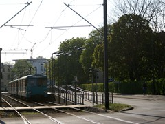 Die neue Station "Fischstein" 2015 ermöglicht nun den Einsatz von Stadtbahnfahrzeugen.