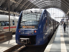 "Nahe Express" VT 622 in Frankfurt am Main.