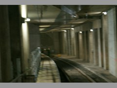 Das vorläufige Ende der Linie U5 am Hauptbahnhof. Bald wird diese Wand durchbrochen sein und die Fahrt kann in das Europaviertel fortgesetzt werden.
