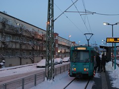 Beginnen wir unsere Reise mit der Linie U6 an der Station Heerstrae.
Bis in das Jahr 2014 waren ausschlielich Ptb Wagen auf der Linie U6 eingesetzt.