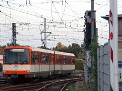 Der U3 Wagen richtet sich auf die Heimreise nach Ost via Ginnheim - Industriehof ein