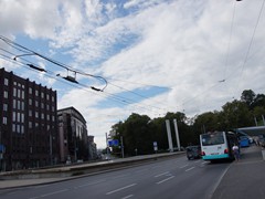 Für den Dieselbus hätte es die Weiche nicht gebraucht.