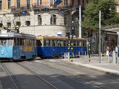 Aber auch hier folgt dem S-Wagen etwas historisches,- ein Göteborger Mustang-Triebwagen