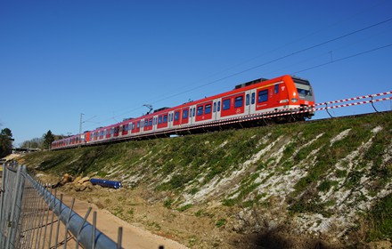 Etwa die gleiche Stelle im Frühjahr 2020
