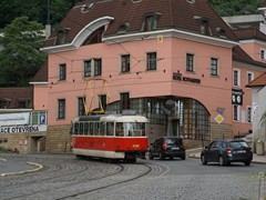 Die erste Kurve hinauf...