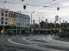 Die Gleisanlagen am Hauptbahnhof in Basel sind beeindruckend