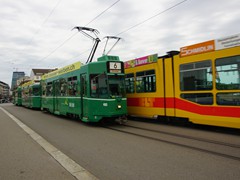Begegnung auf der "Mittlere Rheinbrücke"