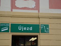 Talstation der Petřín-Standseilbahn auf den Laurenziberg