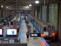 In Chicago startet am O'Haire Airport die "Blue Line" in die City von Chigago.