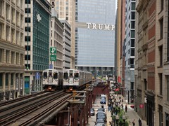 Blick von der Station "Washington / Wabash"