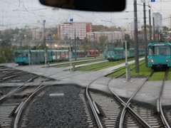 Der BB Ost beheimatet U-2, U-3, Ptb, S und U-5 Wagen,- ein mieses Sichtungsfoto.