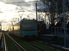 Abendstimmung am Riedberg am Tag der Eröffnung der Riedbergbahn