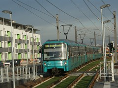 Als Drilling auf der Linie U8