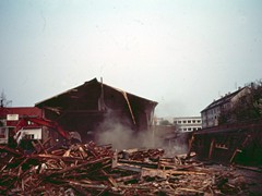 Ein Relikt aus vergangenen Taunusbahnzeiten ist das Depot in Eschersheim "Am Weißen Stein".