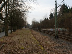Das stillgelegte Rübengleis in Niederursel. Hier war einst eine Verladestelle für Zuckerrüben