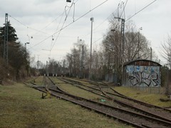 Das Gleisbild der "Güterverwaltung in Oberursel.