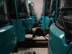 Heute beherrschen die U-5 Wagen das Bild in Bommersheim