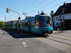 Zufahrt auf die Station...