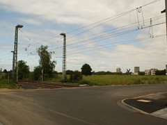 Deutlich zu erkennen, die ehm. Abstell / Wendeanlage hat nun nur noch zwei Gleise. Die umfangreche Weichenstraße ist verschwunden.