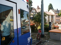 Nicht einmal ein richtiger Prellbock steht dort.