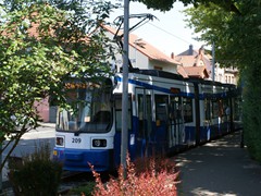 ...an einer Stumpfendstelle.