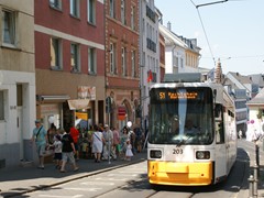 Wagen 203 beim Aufsteieg