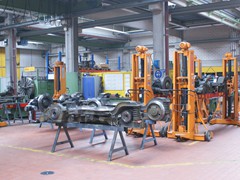 Die Räder und Drehgestellwerkstatt.