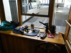 Fahrstand des TW 93 vorne