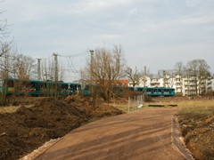 Die neue Trasse Richtung Zeilweg