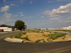 Zunächst stand lediglich die freigehaltene Trasse zur Verfügung