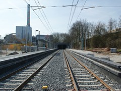 Nach dem Verschwenken der Station