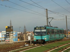 Oben angekommen erreicht sie die Station....