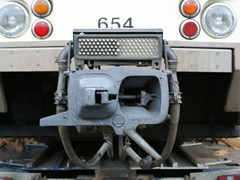 654 im Detail auf dem Transporter.