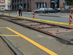 Auch das Fahrpersonal nteressierte sich für die Konstruktion