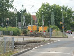 Da ab dem "Industriehof" die Strecke gesperrt war, war ein SEV Bus erforderlich.