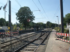 Der nördliche Gleiswechsel.