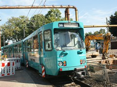 Auf dem eingleisigen Stück