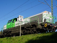 VOSSLOH beim Baueinsatz der Main-Weserbahn