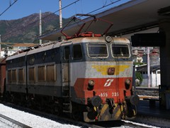 E 655 im Güterzugdienst donnert....