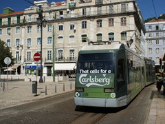 Verlassen wir mit der Linie 15E den Praça da Figueira Richtung Algés (Jardim) 