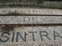 Dieses Pflastermosaik ist nun von der Bahn verdeckt. 