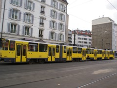7075 Tatra KT4Dt am Hackschen Markt. Mittlerweile abgestellt