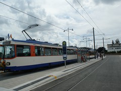 Auch der ST12 im Liniendienst war festlich geschmückt