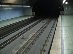 Dreischienengleis in Essen