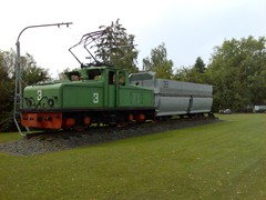 Nur noch als Denkmal sind die Loks zu besichtigen...